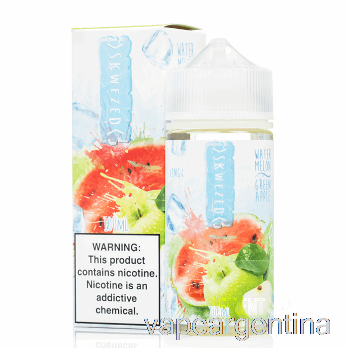 Sandía Helada Manzana Verde - Skwezed - 100ml 3mg Vape Descartable